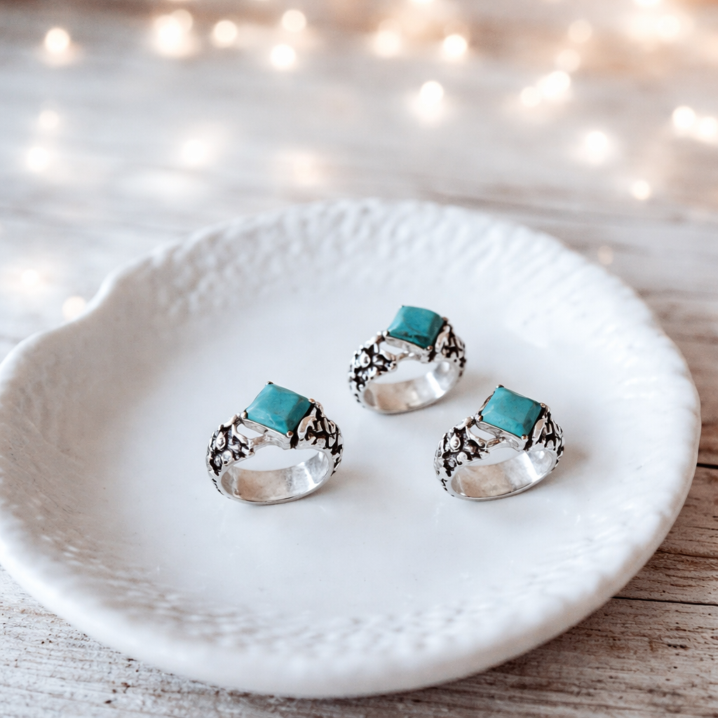 Anillo Elisa Lunar Turquesa