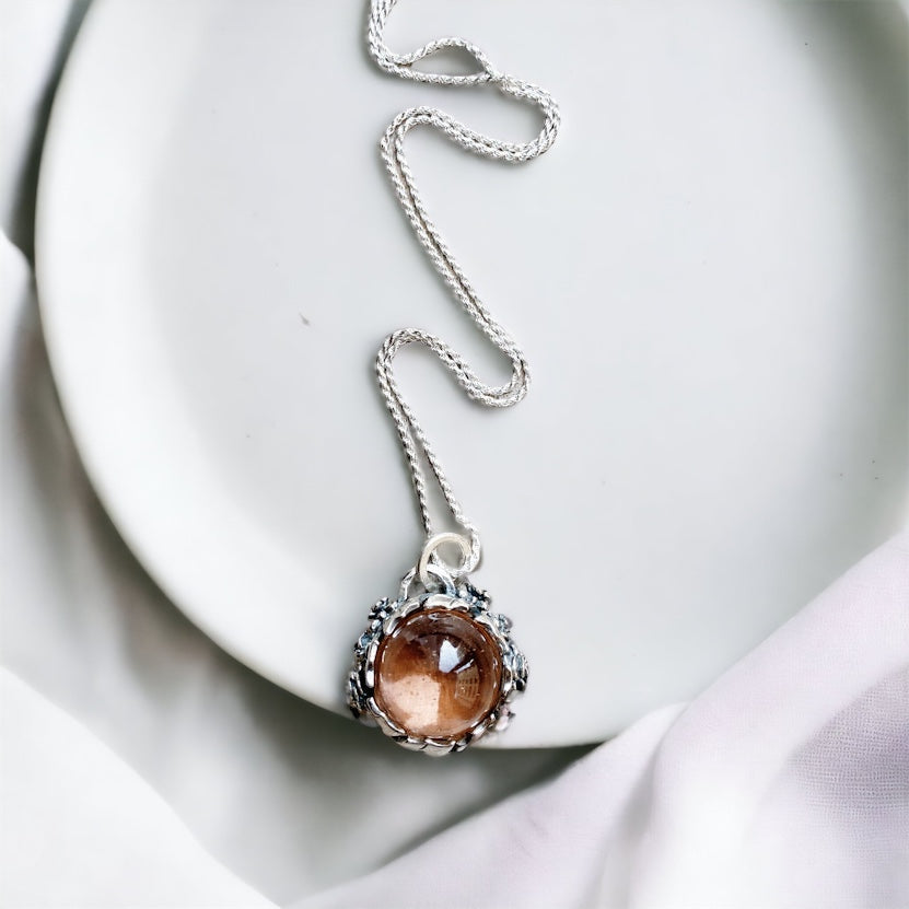 Colgante Halo Persefone Aura Peach Melba - PREVENTA