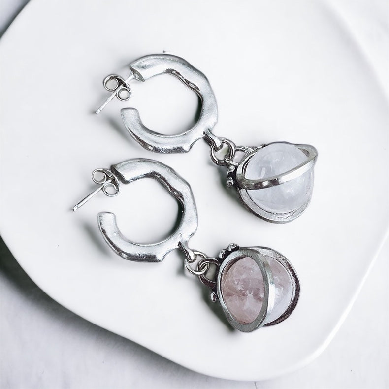 Aros Halados Antiestress/ piedra a elección
