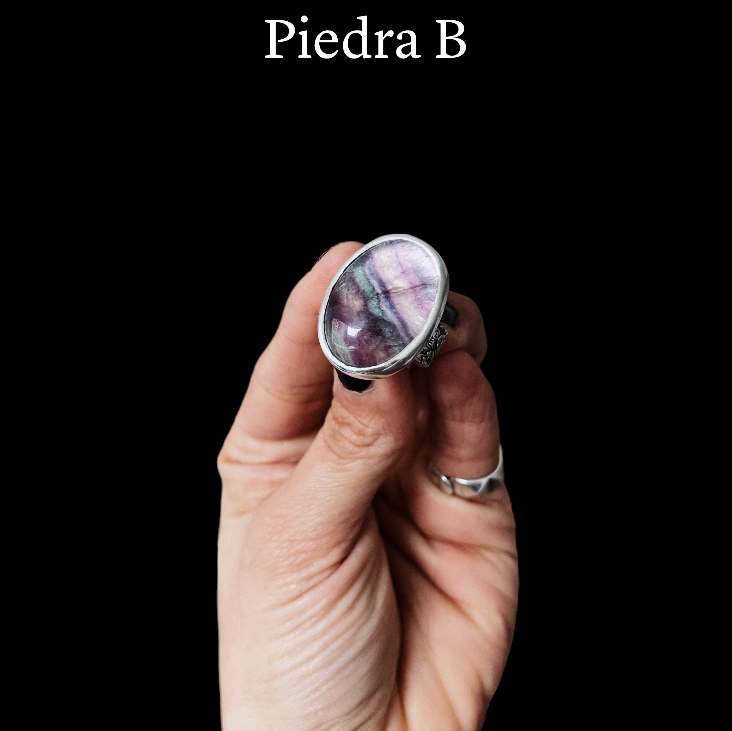Anillo Flamenco Fluorita Ovalo - PREVENTA