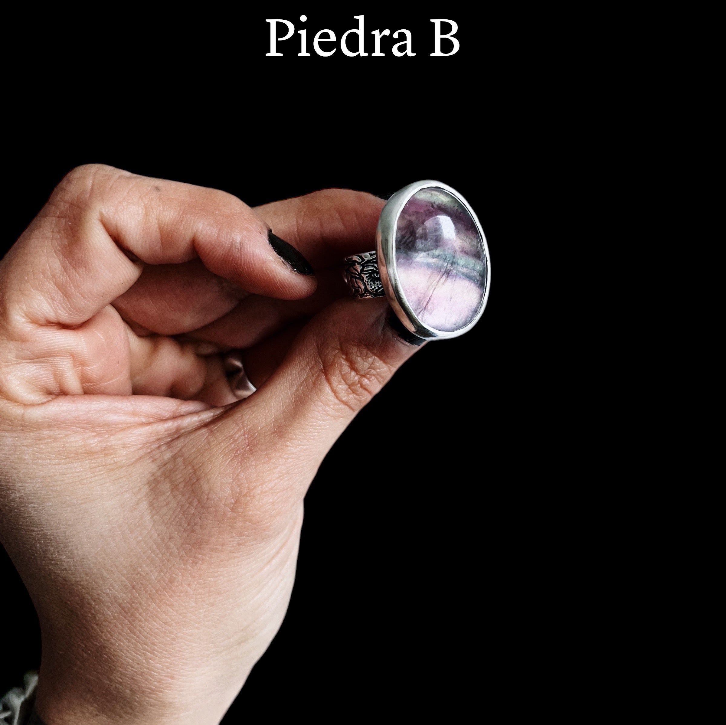 Anillo Flamenco Fluorita Ovalo - PREVENTA