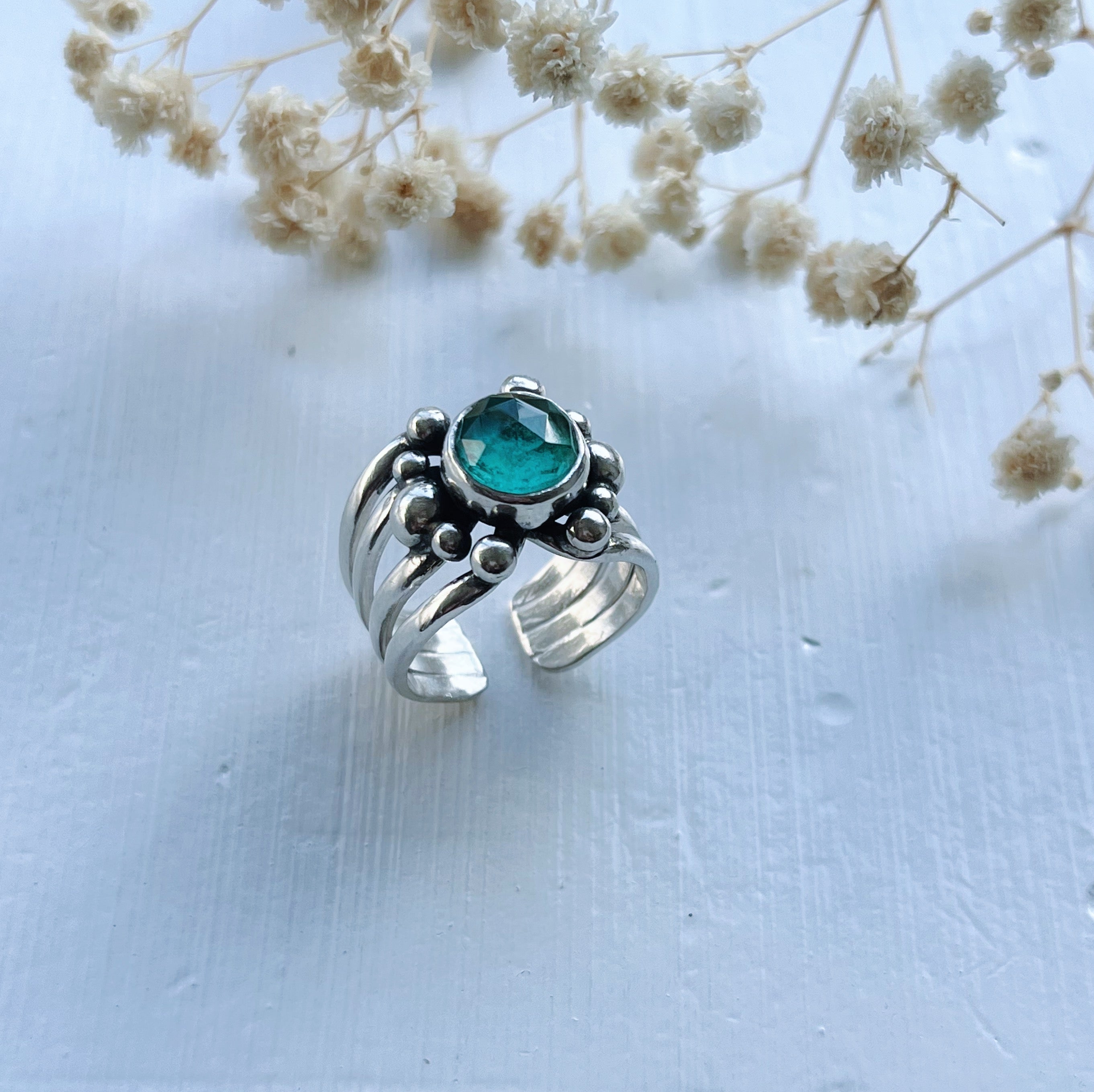 Anillo Red Crisocola