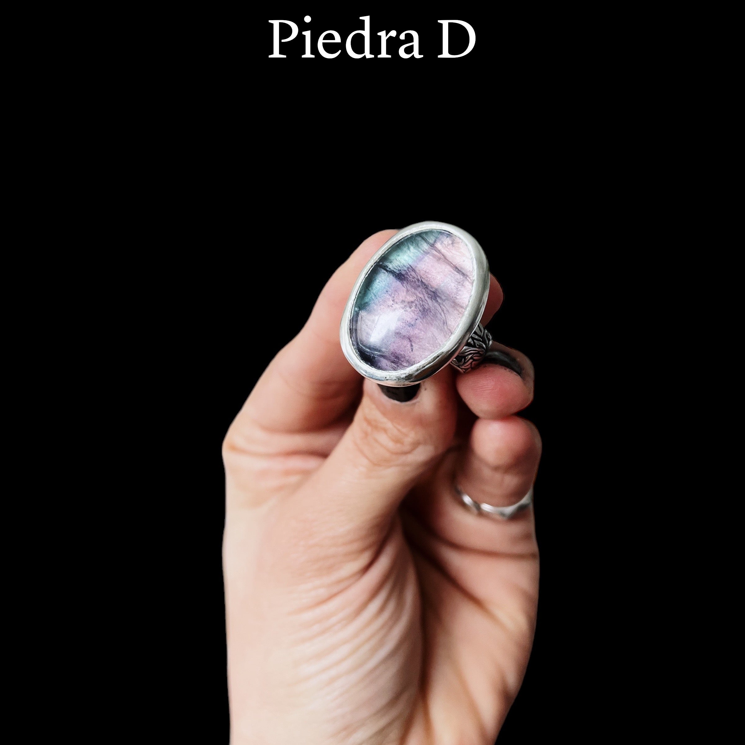 Anillo Flamenco Fluorita Ovalo - PREVENTA
