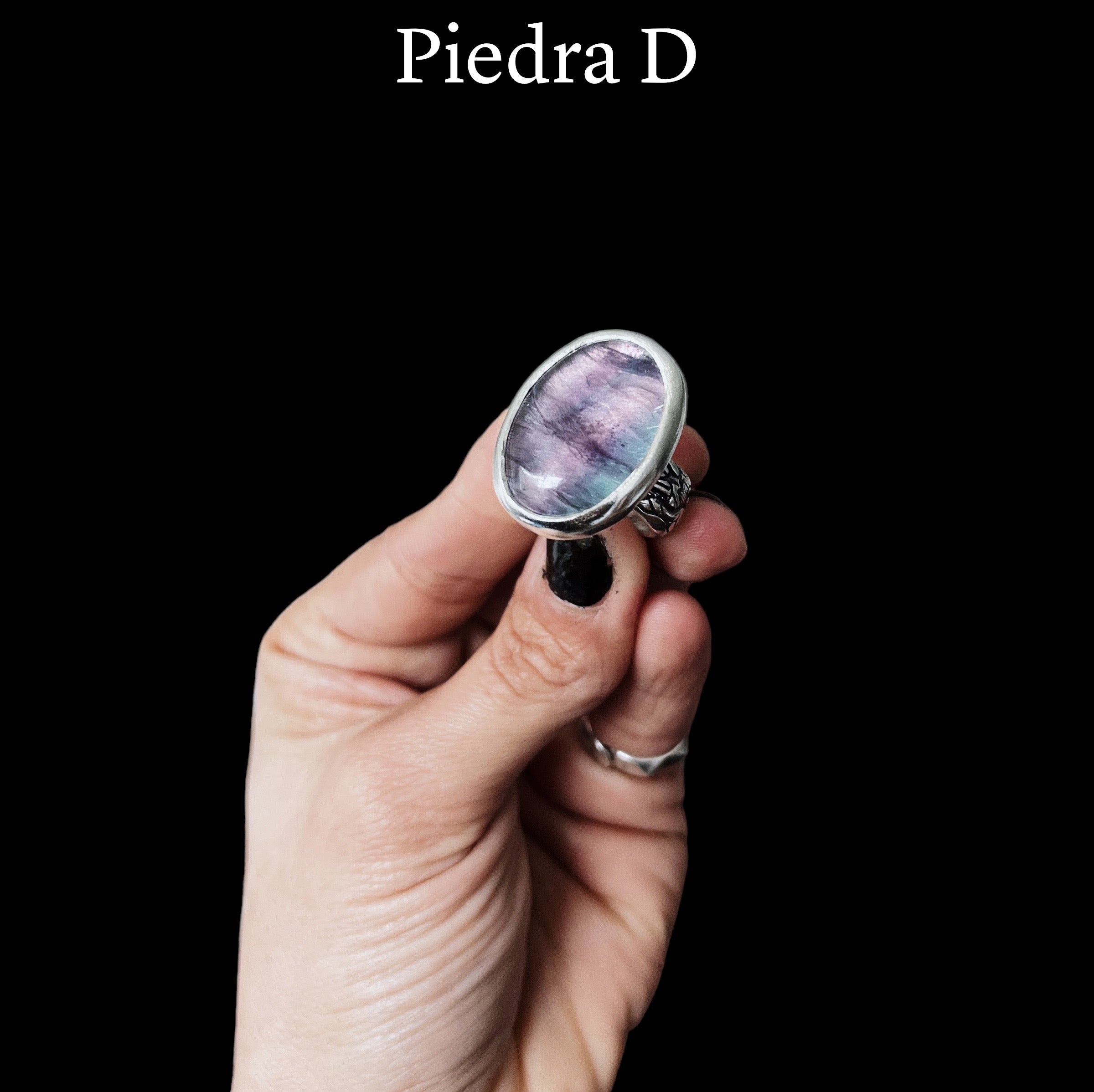 Anillo Flamenco Fluorita Ovalo - PREVENTA