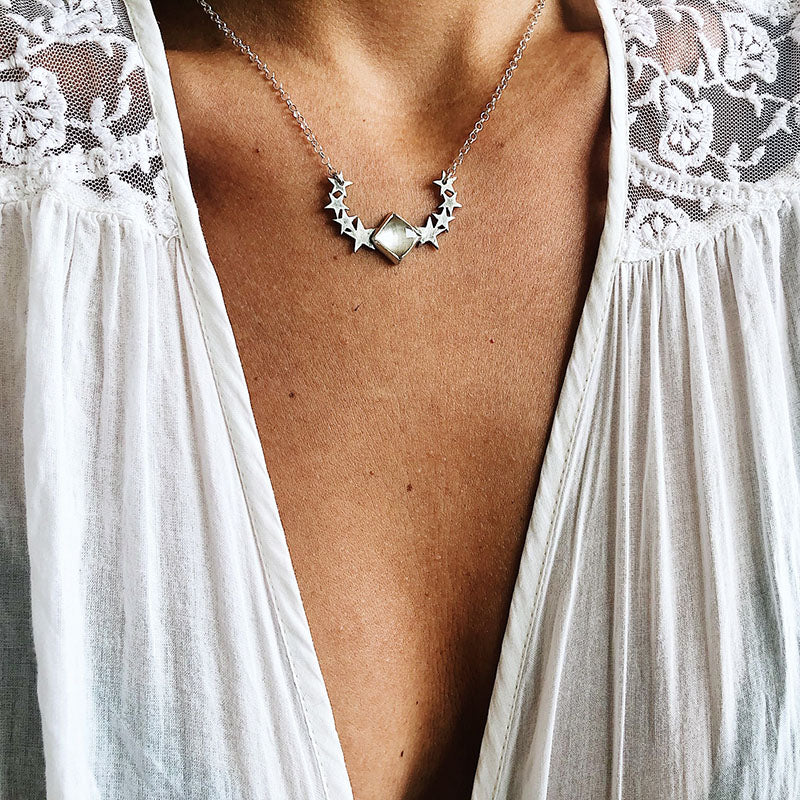 Collar All Star Topacio Blanco