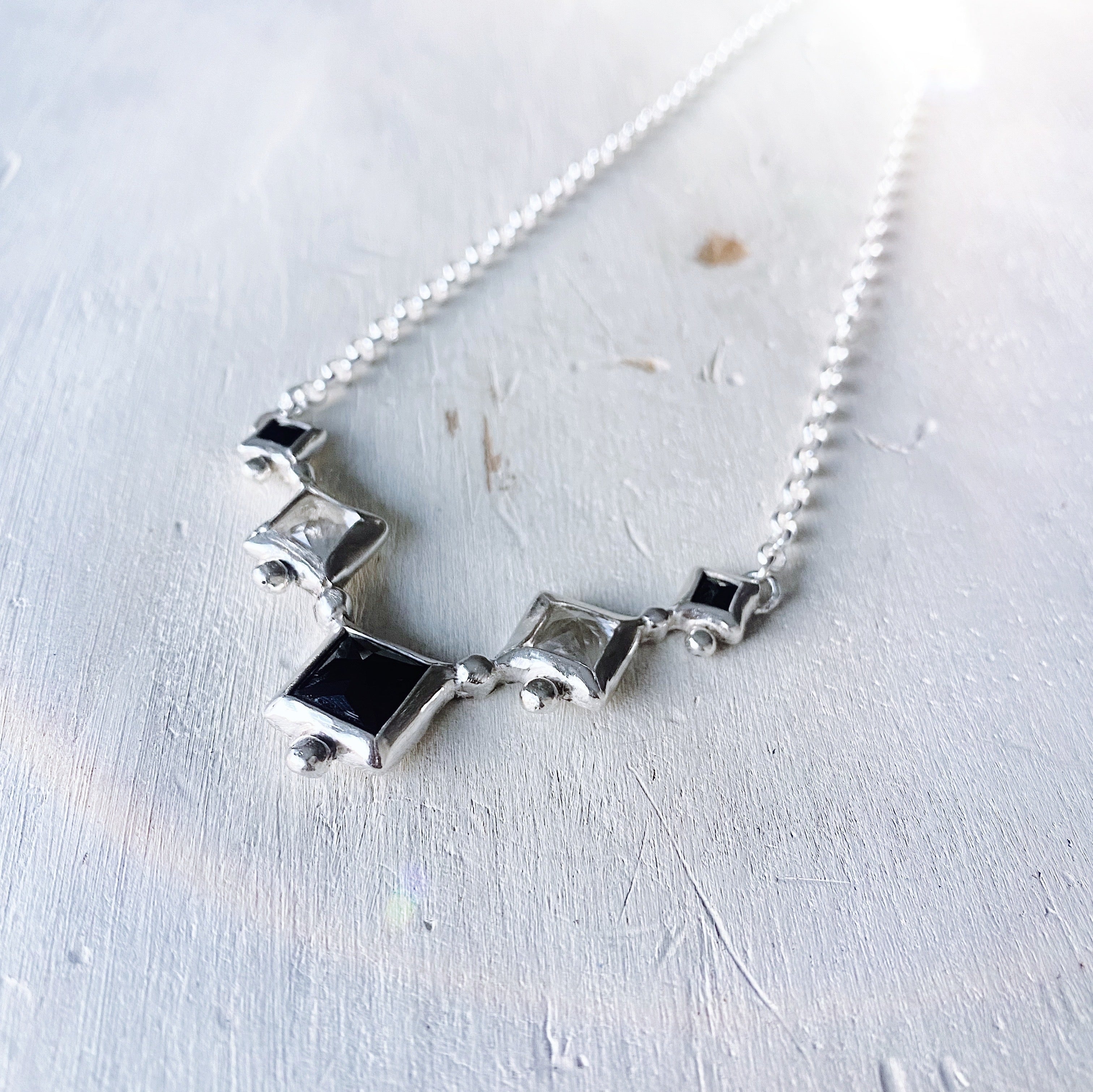 Collar Kelim Afgano - Onix y Topacios