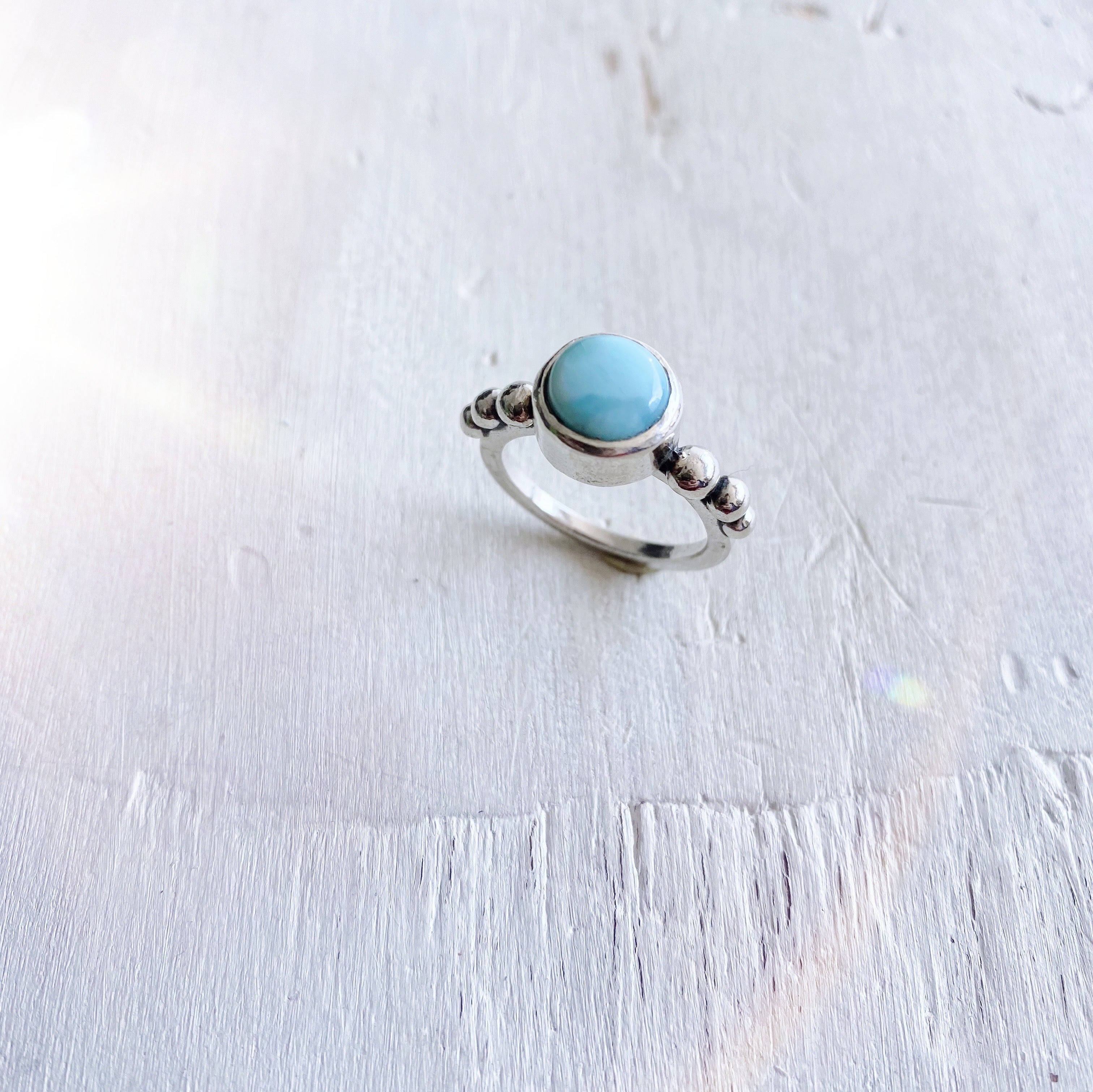 Anillo Flo Larimar