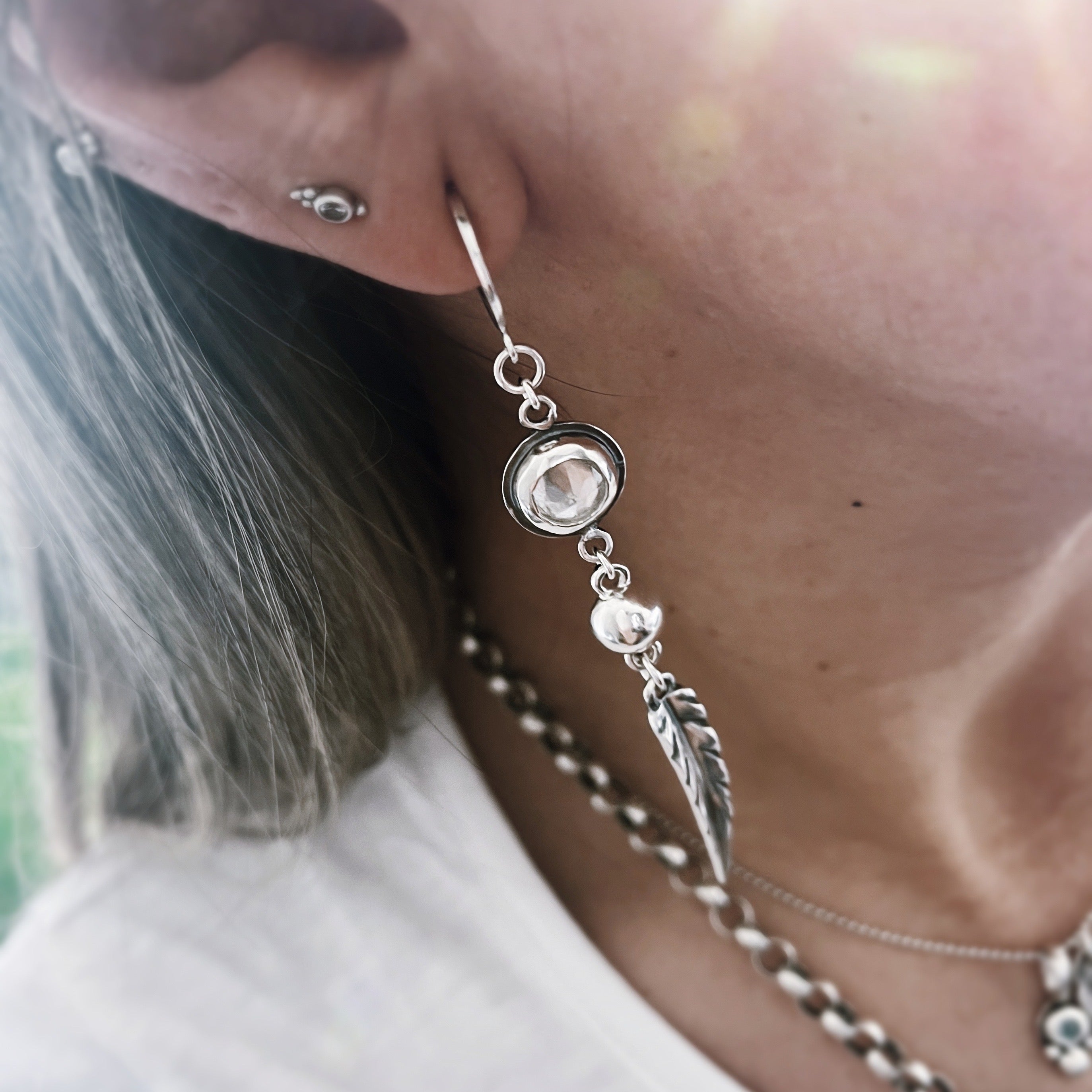 Aros Montana Onix y Topacio (par)