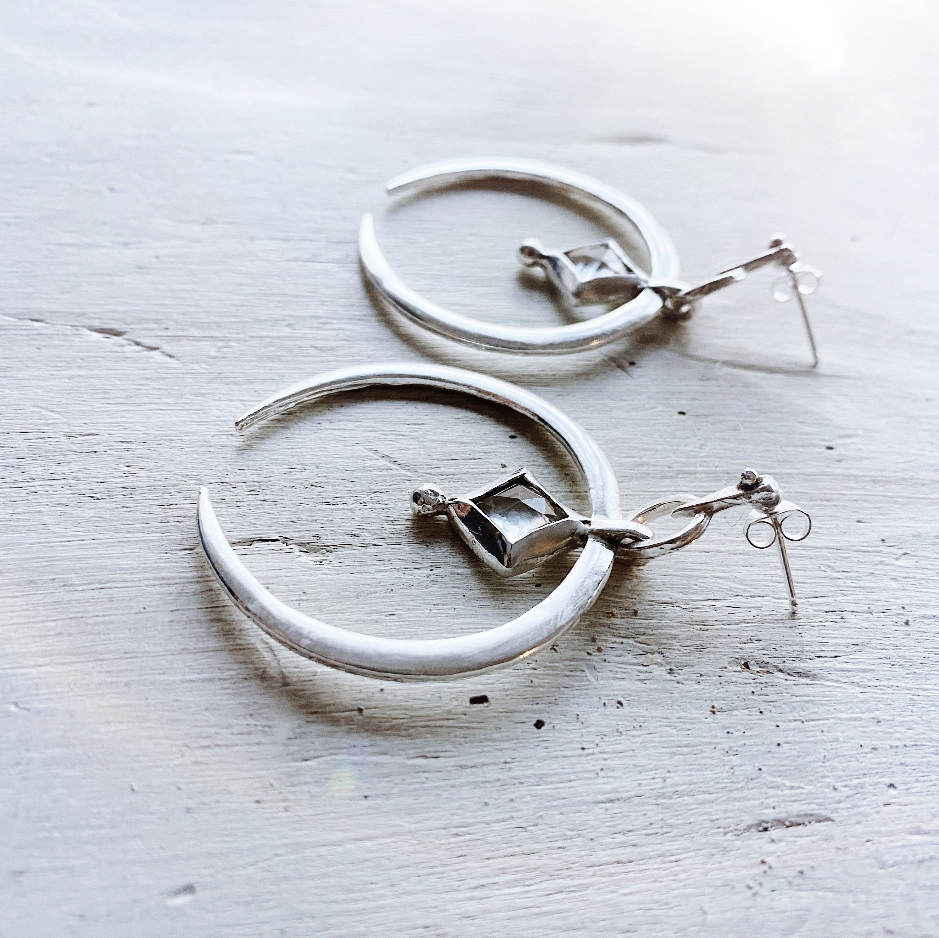 Aros Turcos + Topacio Blanco