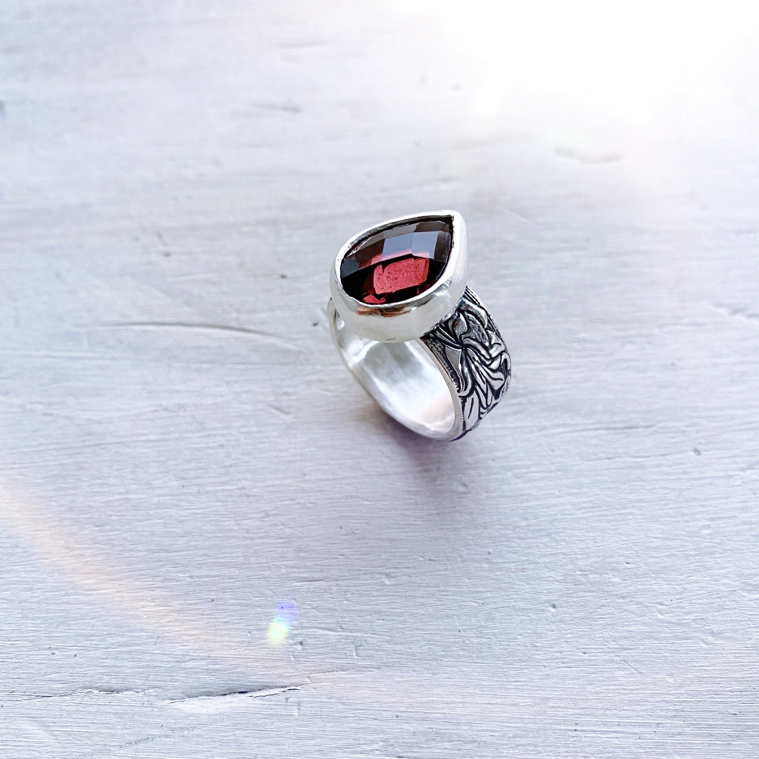 Anillo Flamenco Gota / Piedra a eleccion