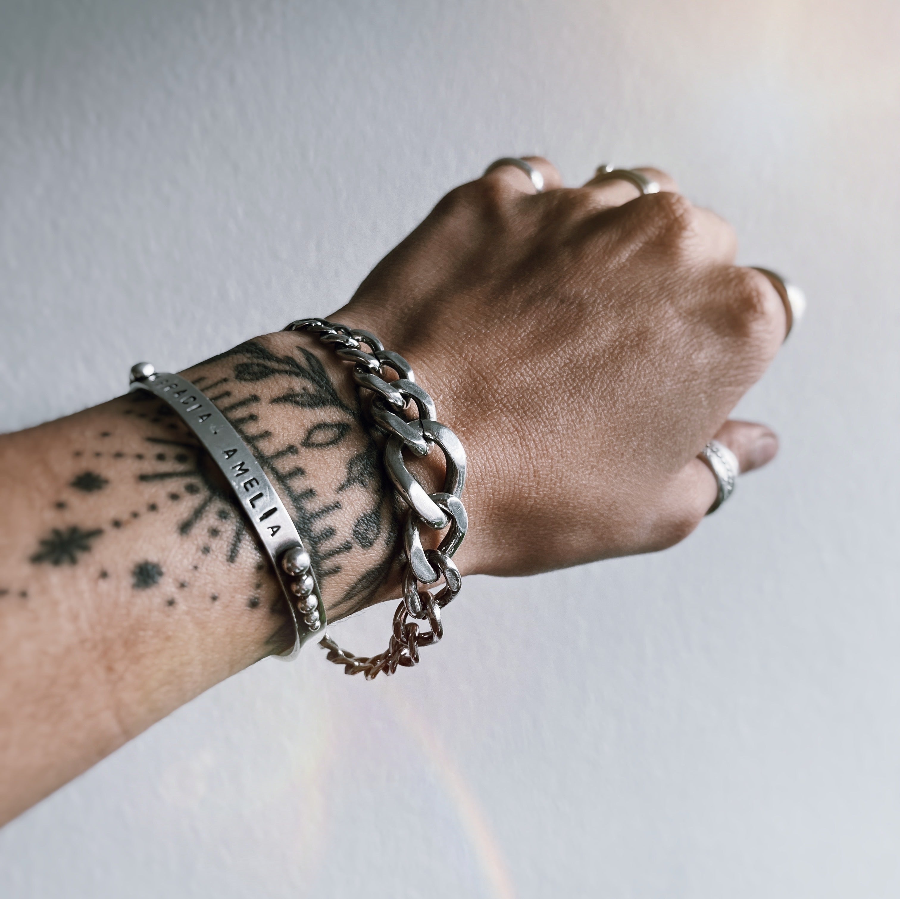 Pulsera Grumet Degrade y Maciza - PREVENTA