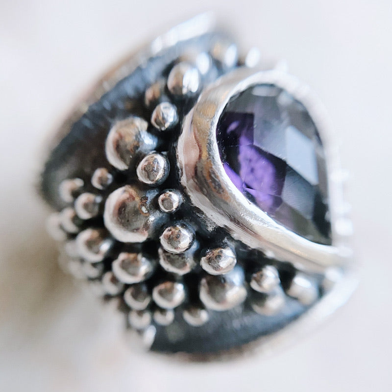 Anillo Gigante Empelotado Lila - PREVENTA