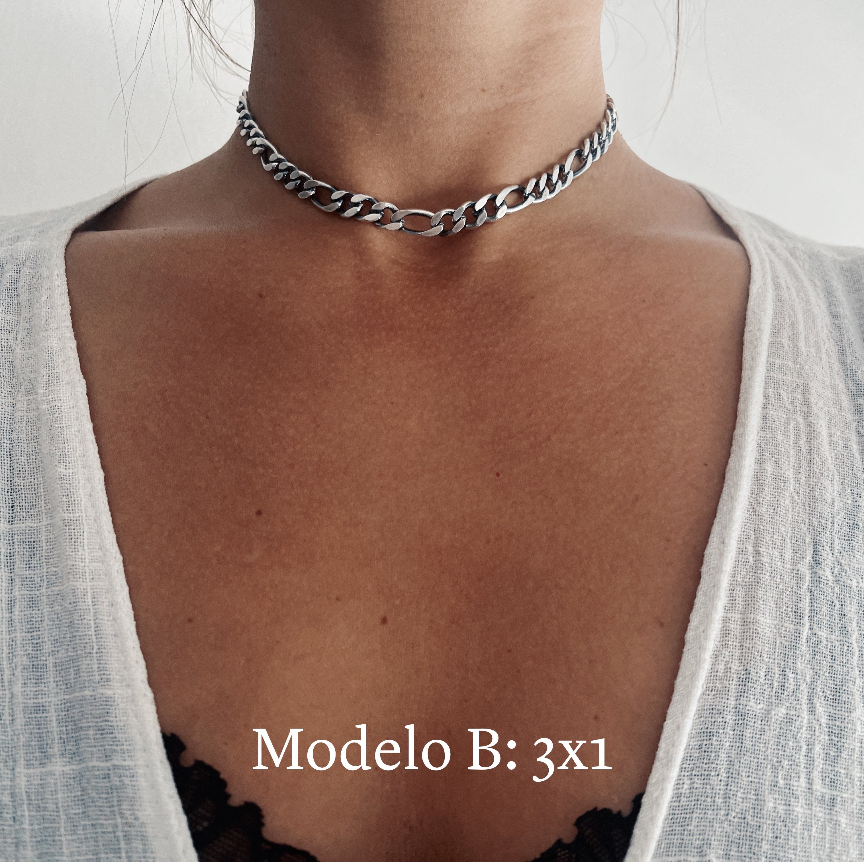 Choker Cadena Figaro