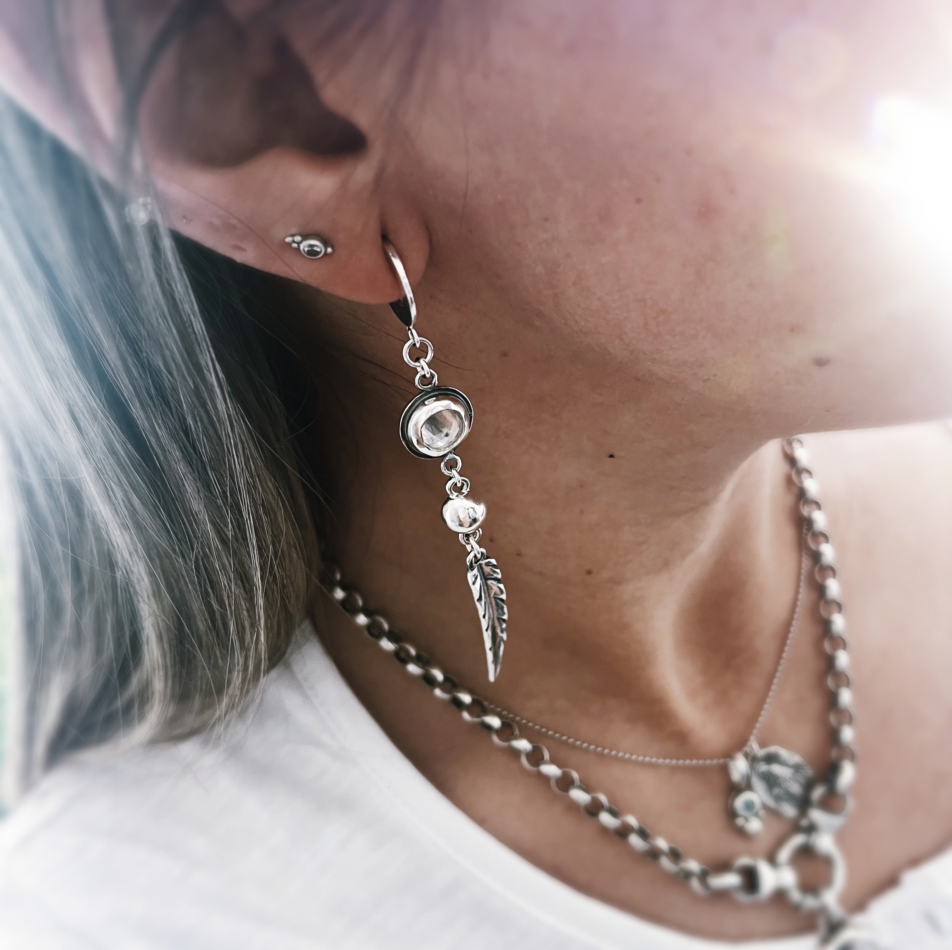 Aros Montana Onix y Topacio (par)