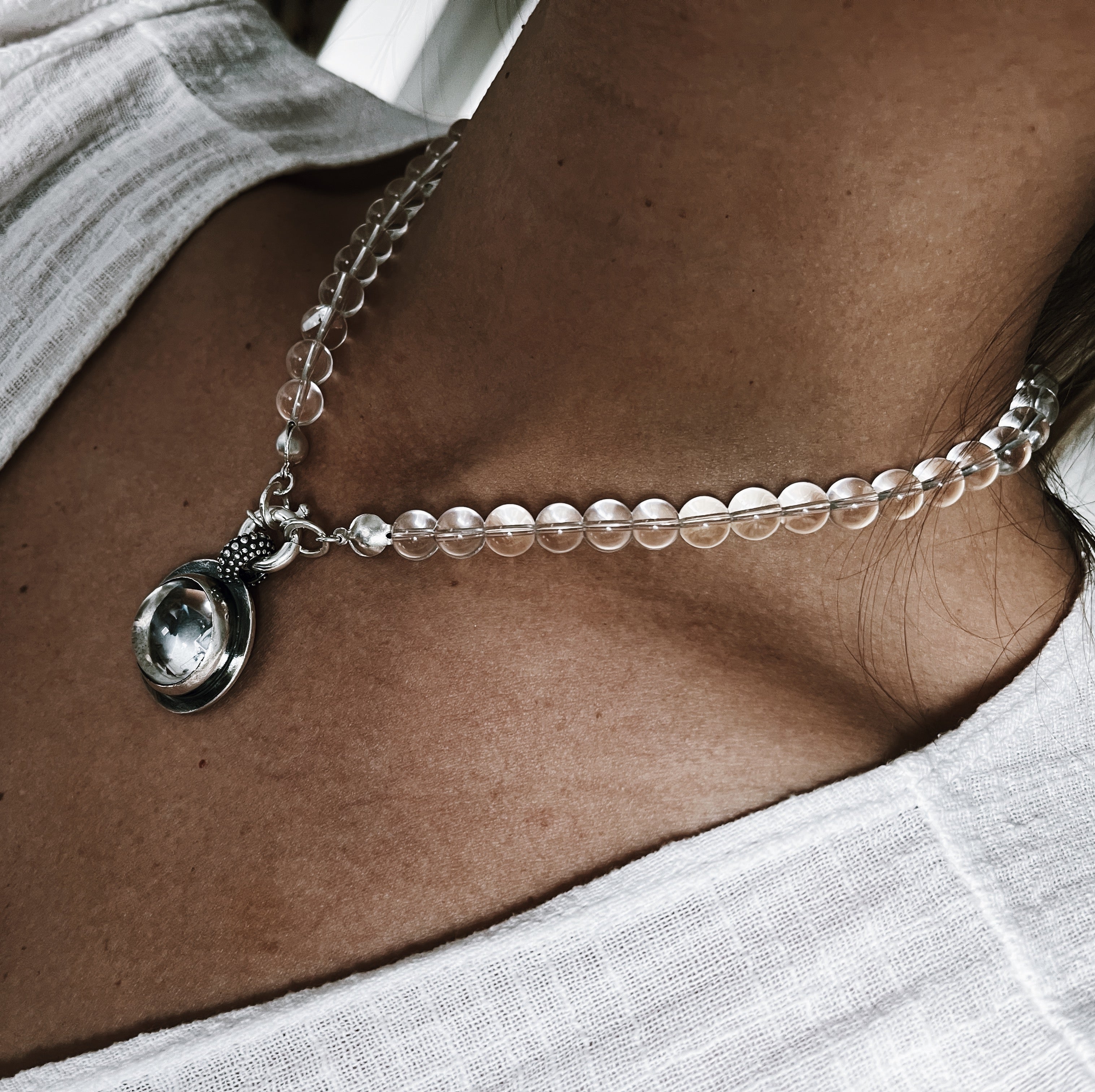 Collar Rocking Balls Cuarzo