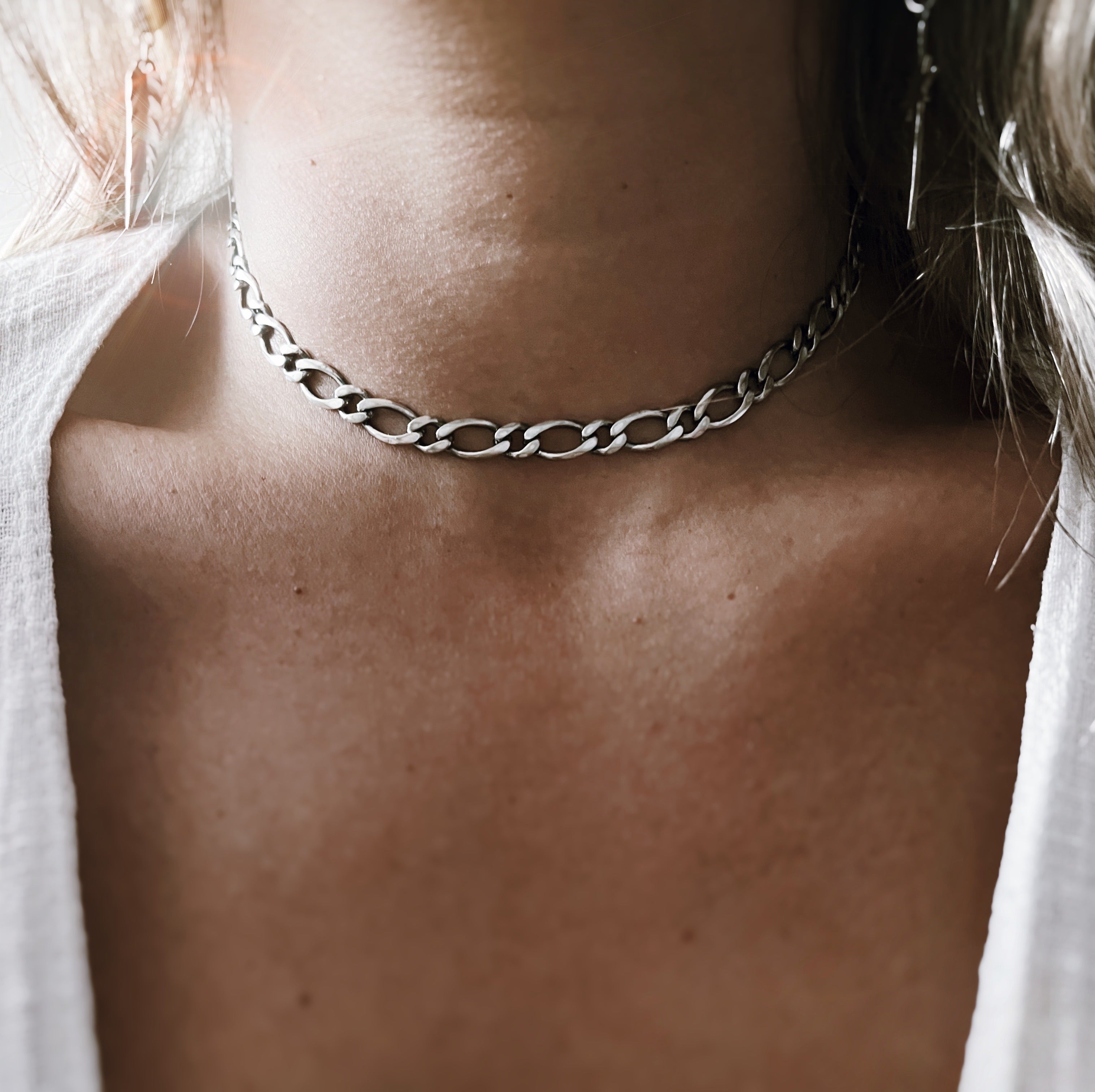 Choker Cadena Figaro