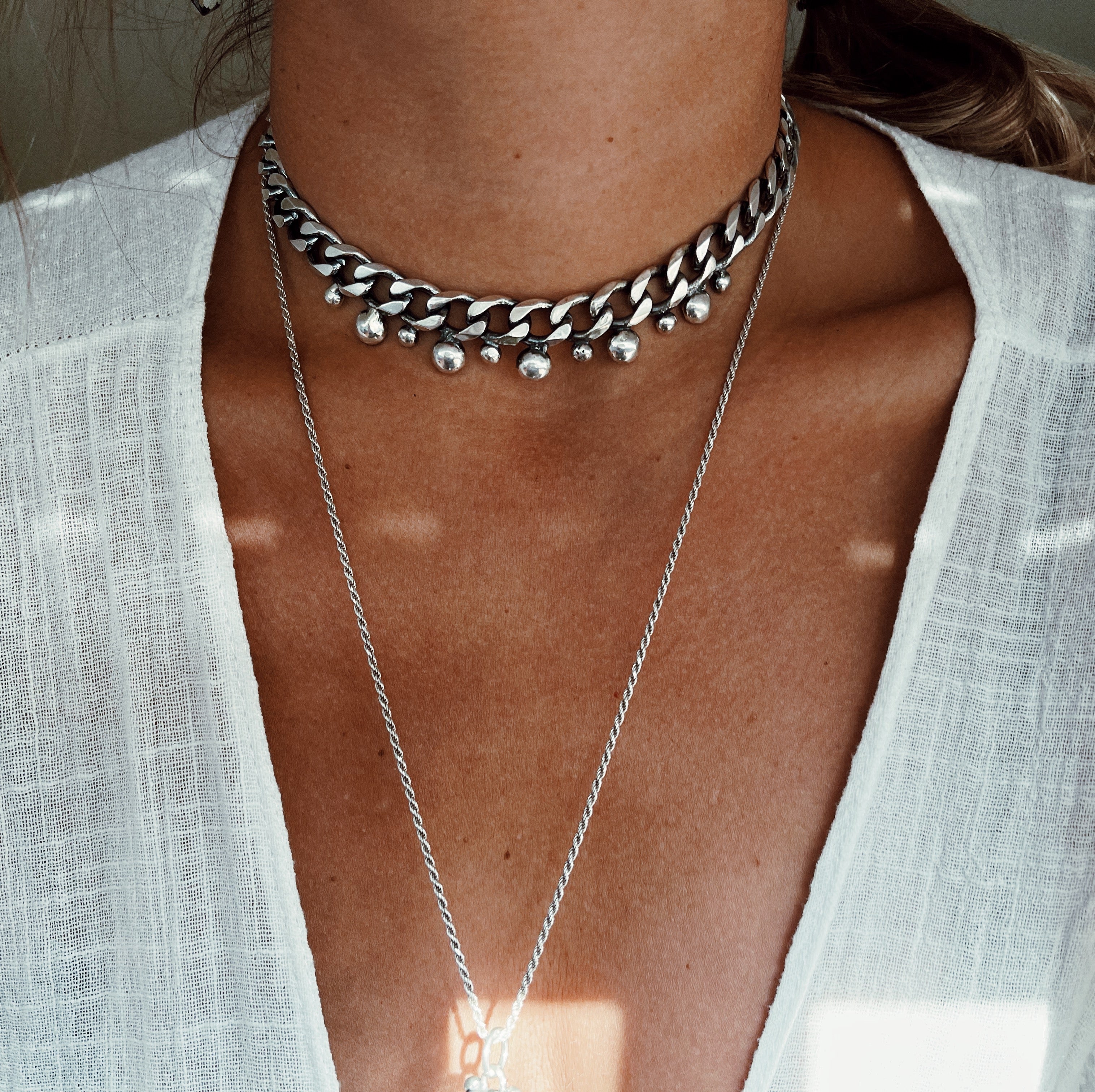 Choker Pure Silver Glam