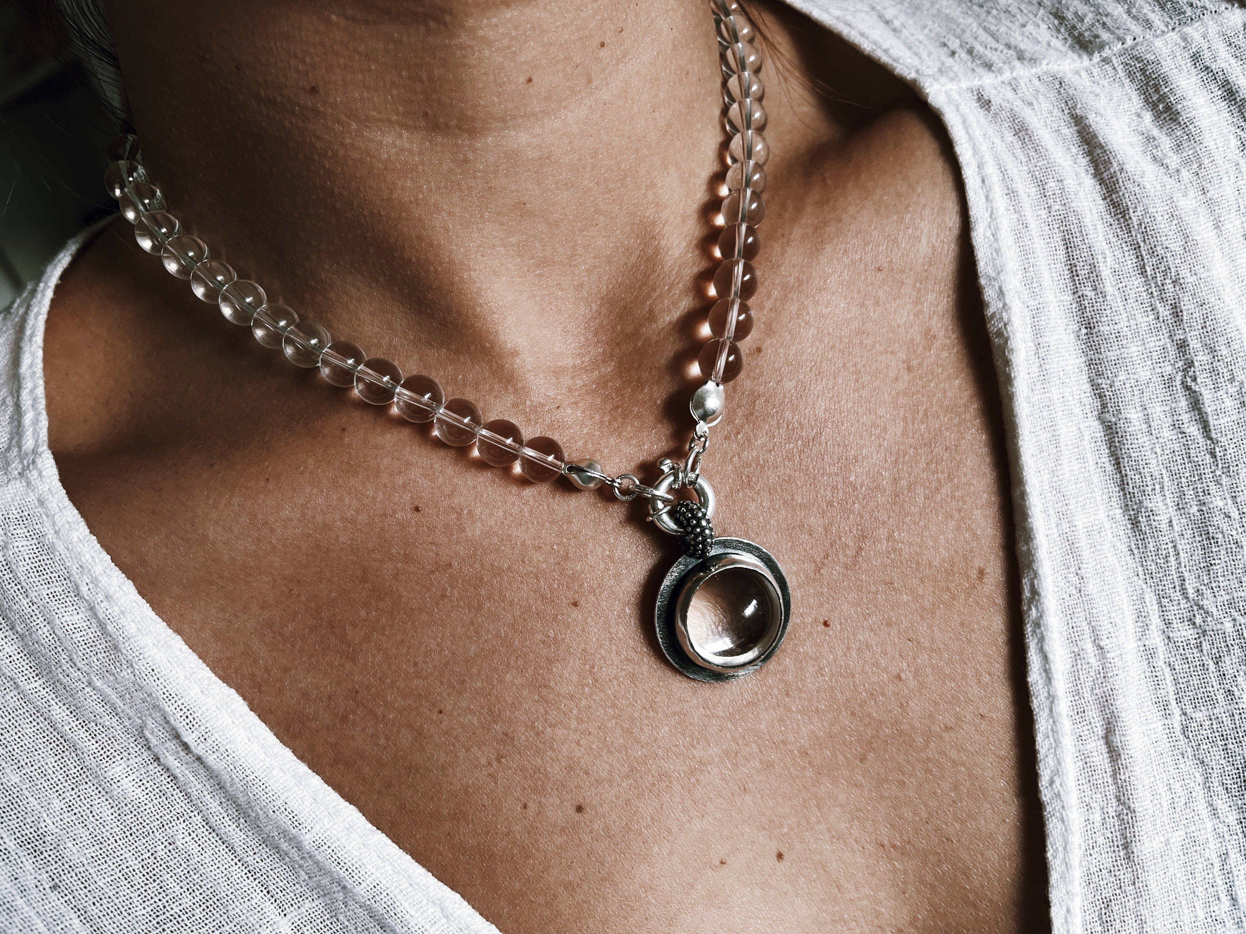 Collar Rocking Balls Cuarzo