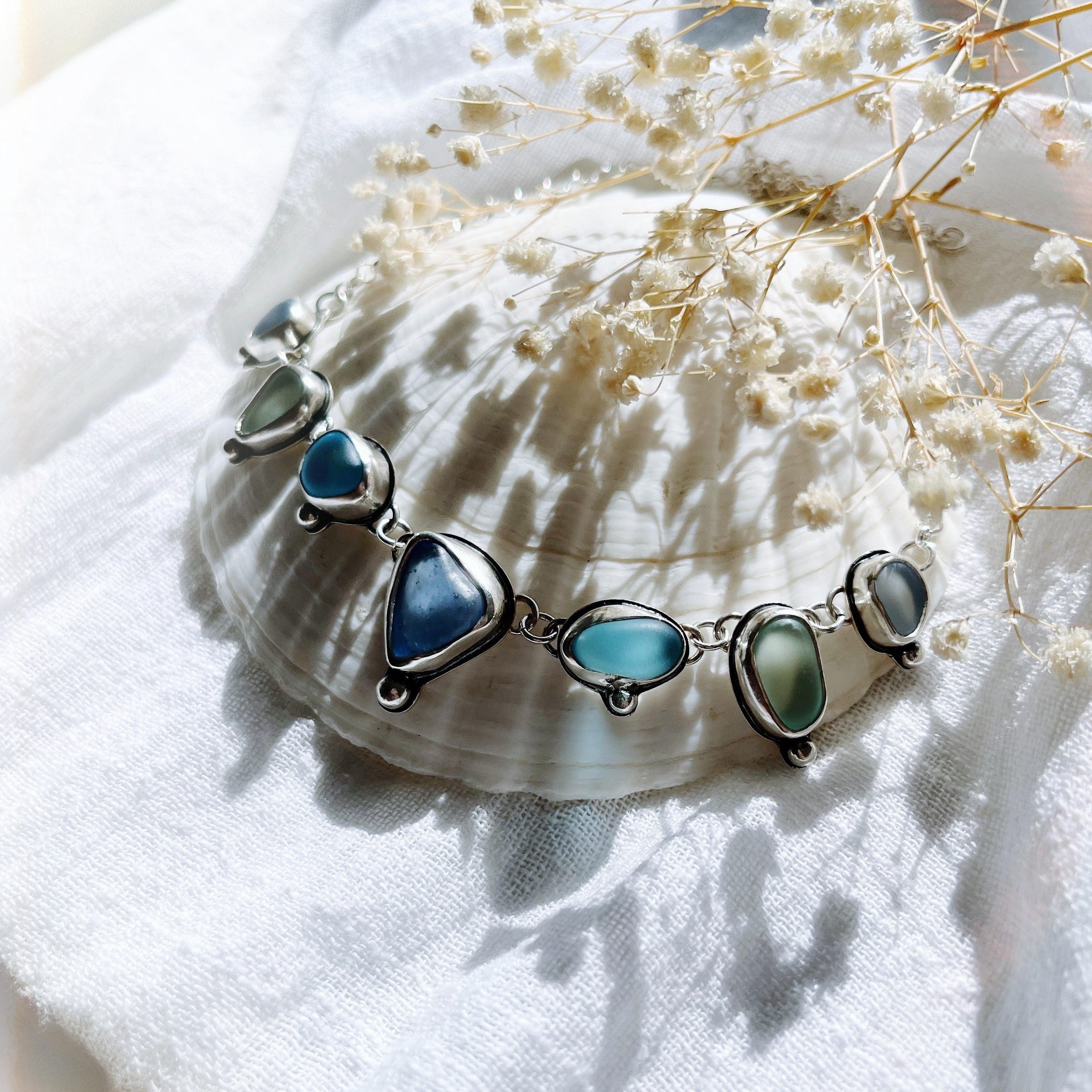 Collar Blue Positano - Sea Glass