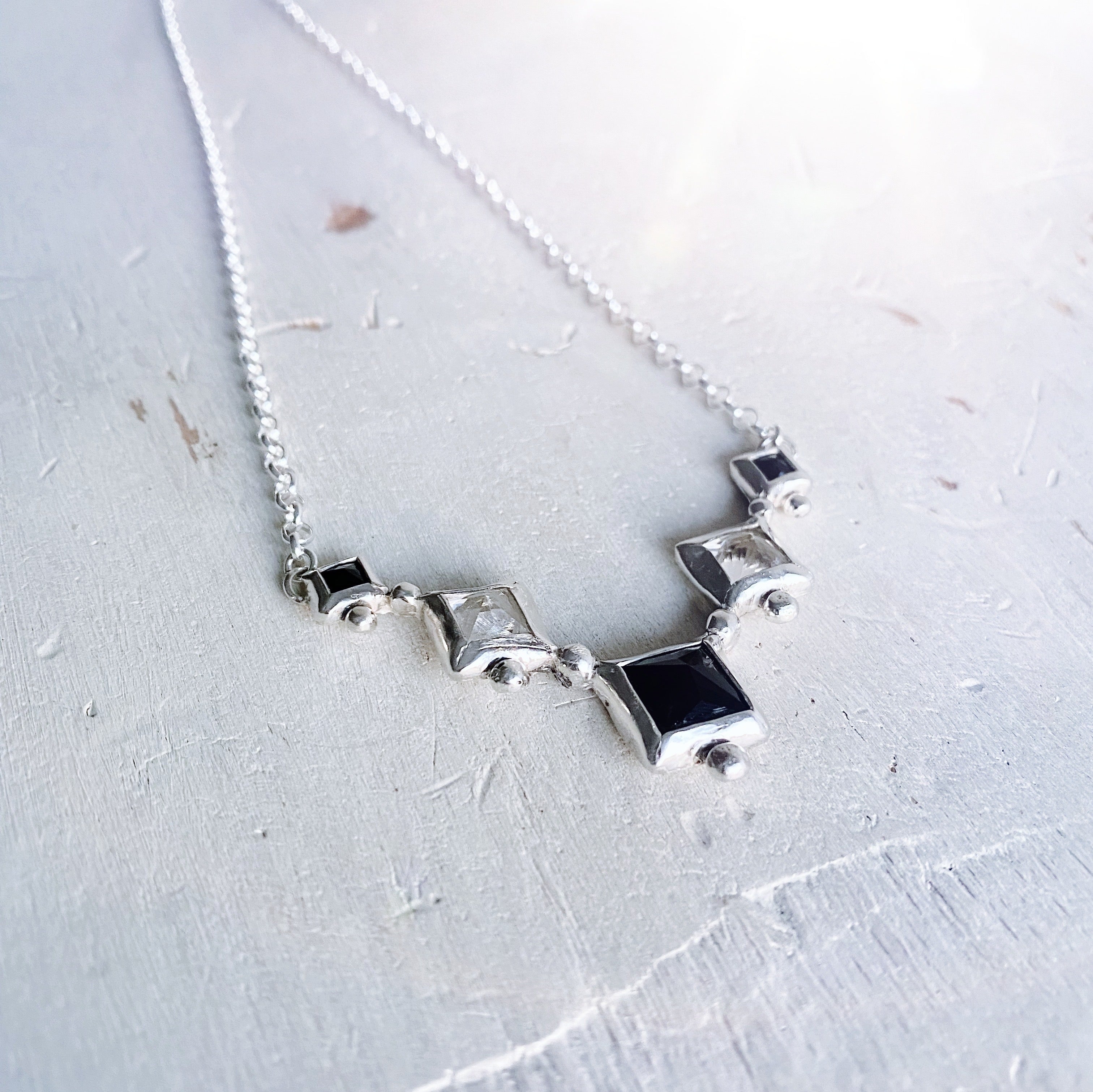 Collar Kelim Afgano - Onix y Topacios