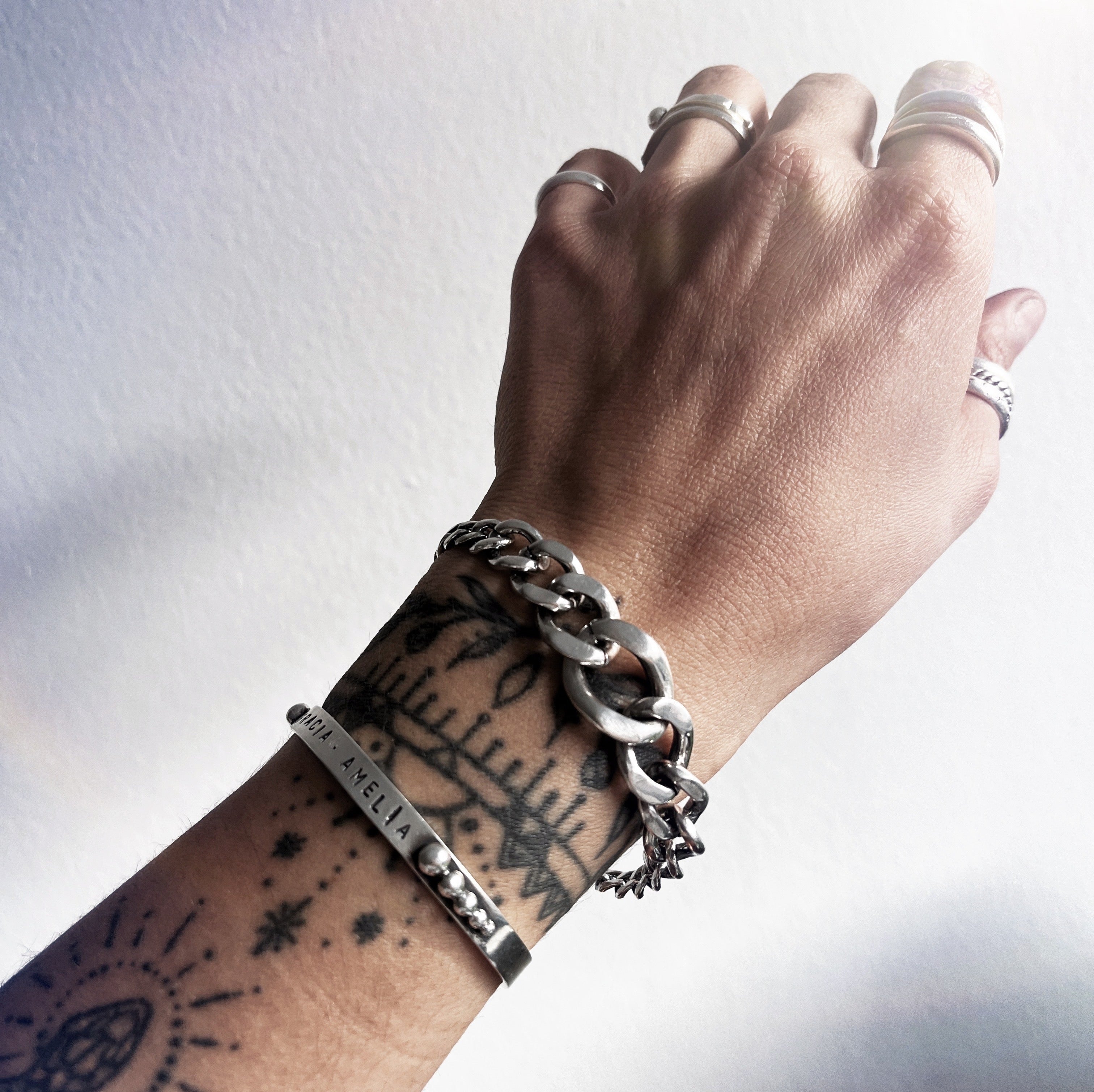 Pulsera Grumet Degrade y Maciza - PREVENTA