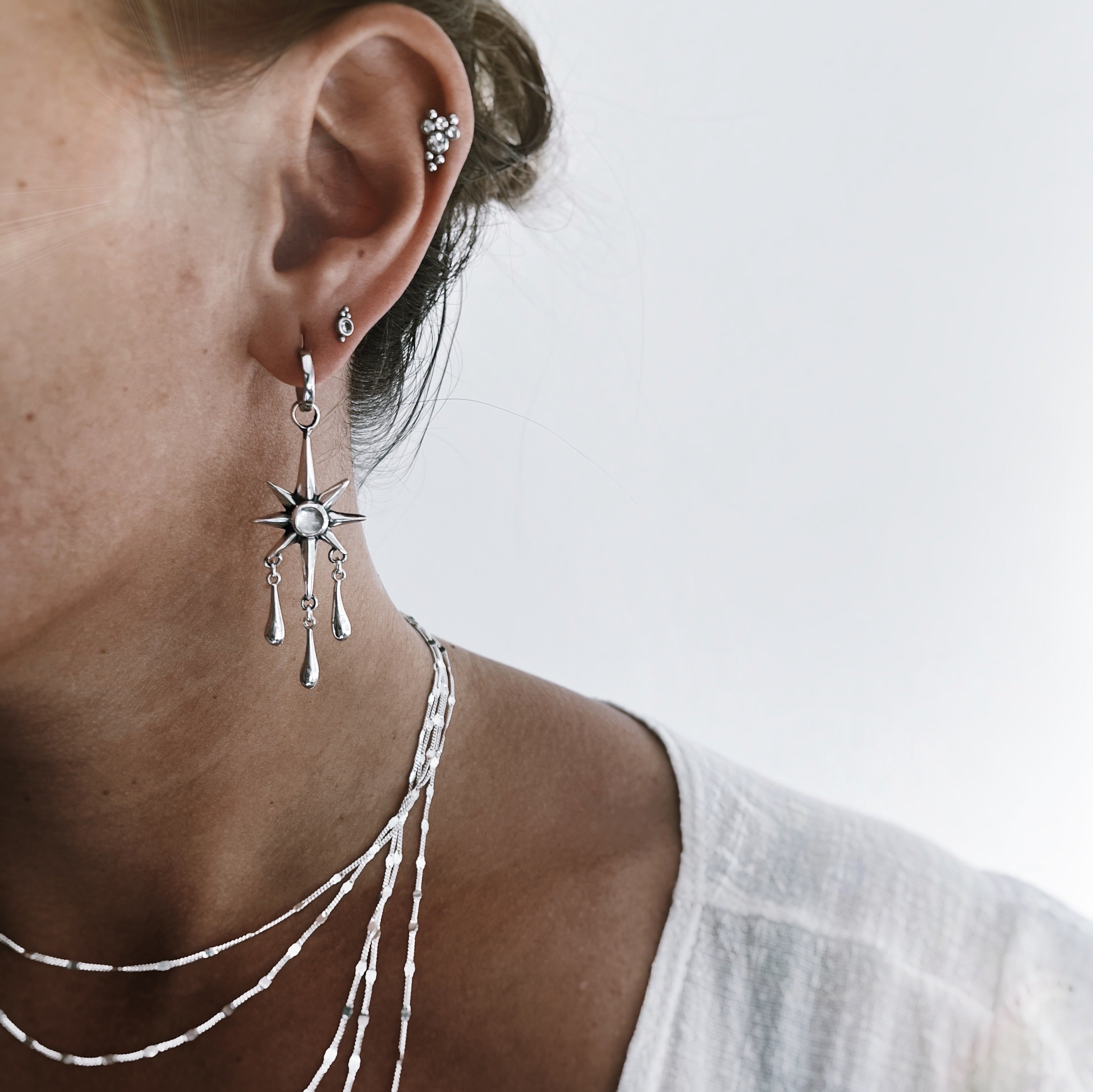 Aros Stella & Silver Drops - PREVENTA