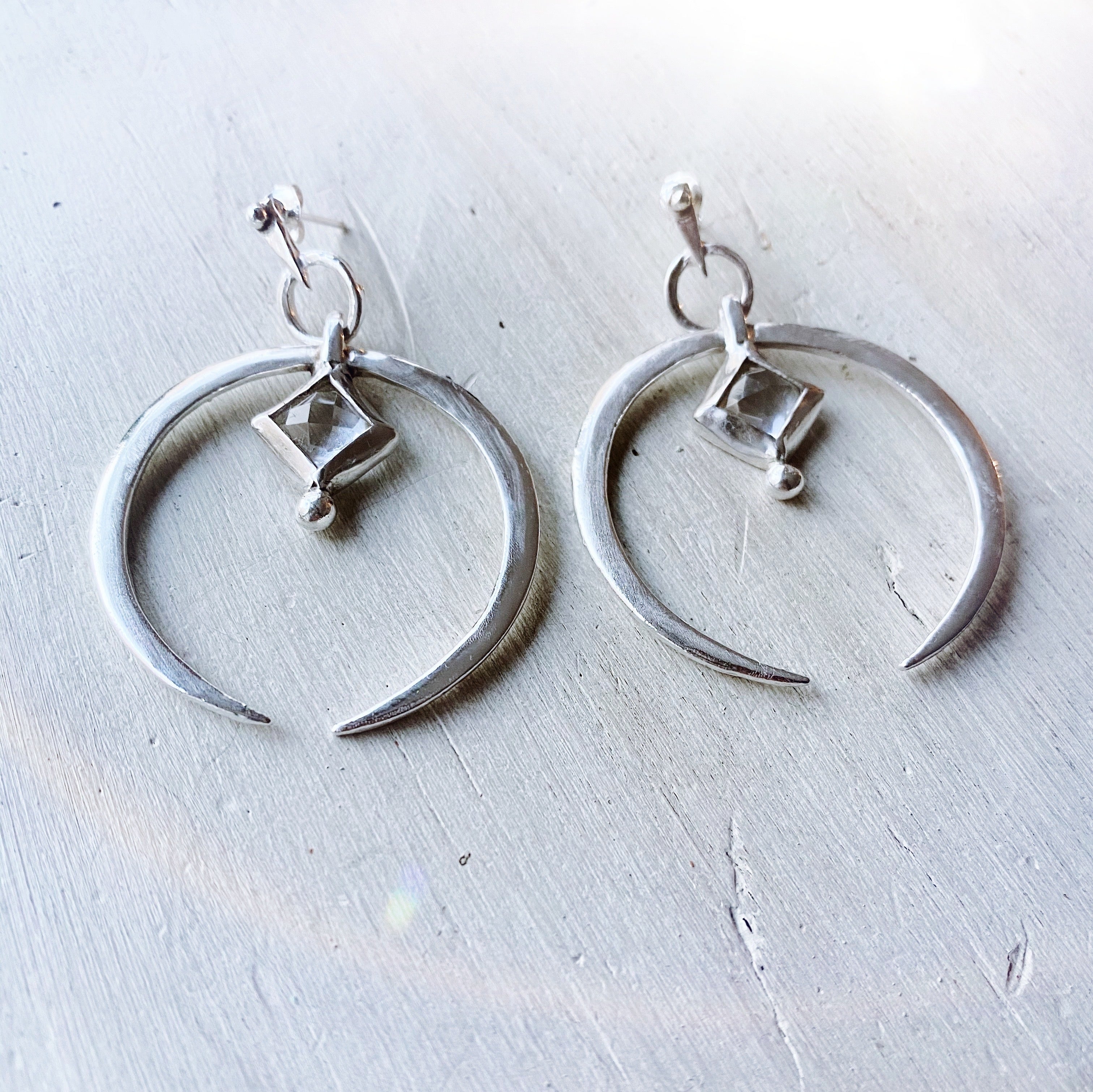 Aros Turcos + Topacio Blanco