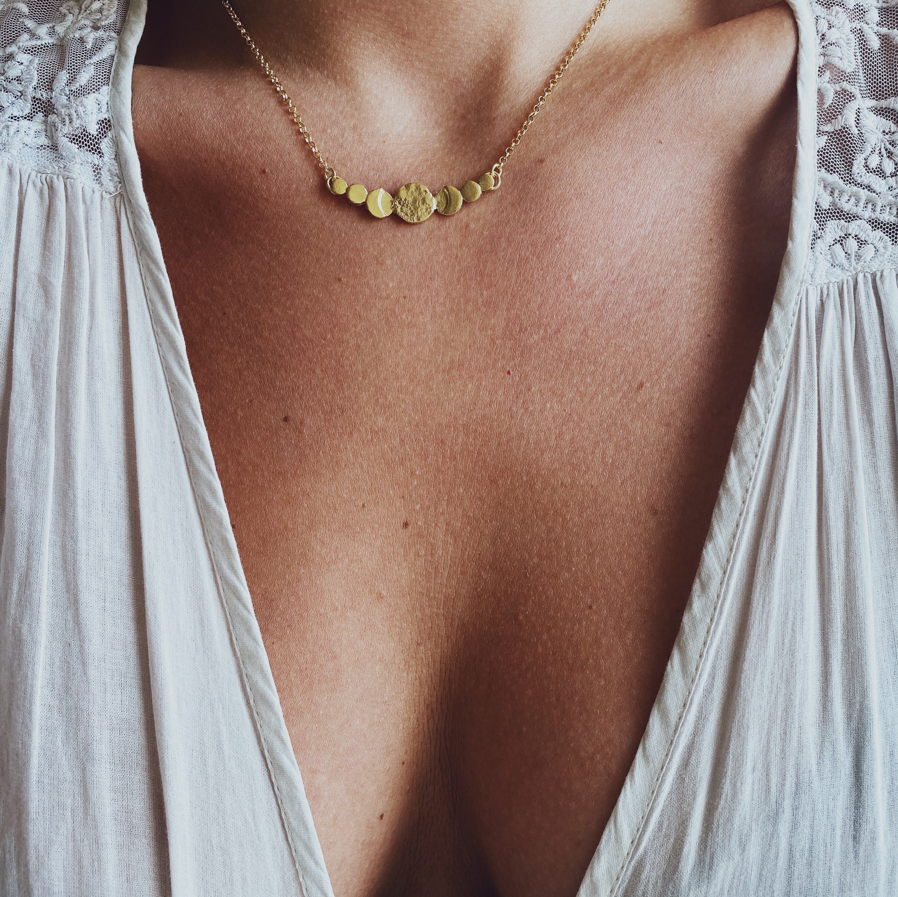 Collar Fases Lunares Gold