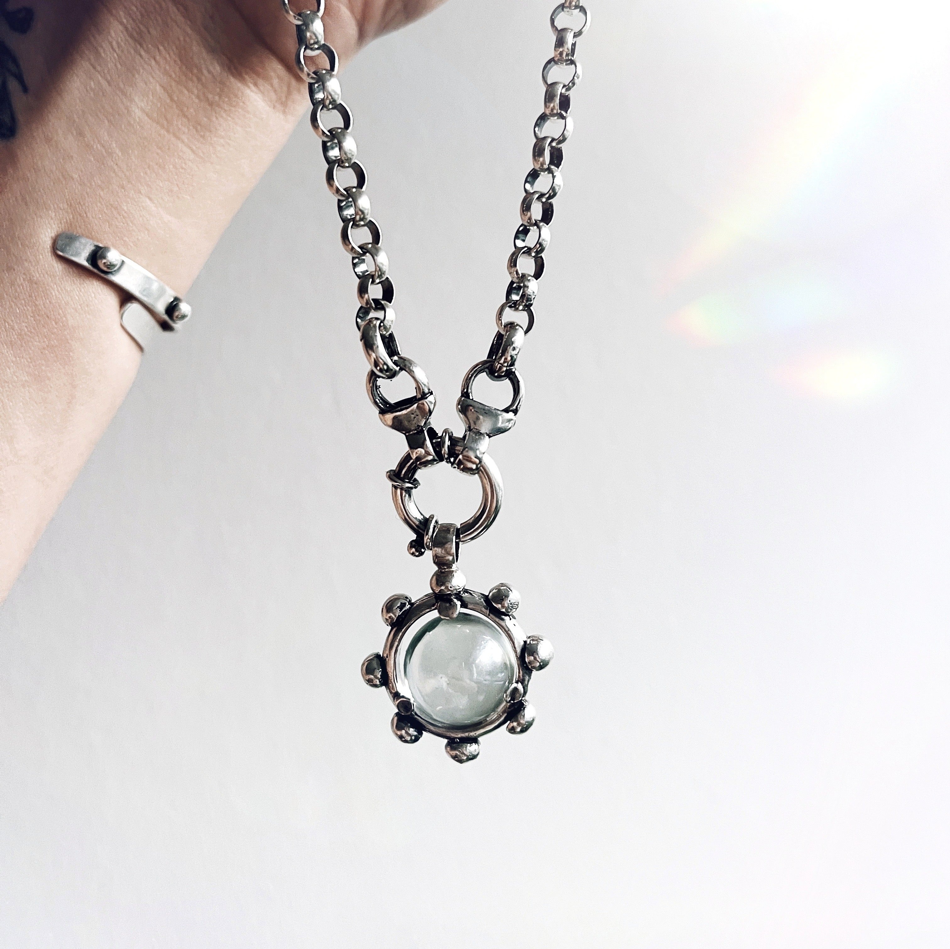 Colgante Halo Bowl Aura Silver